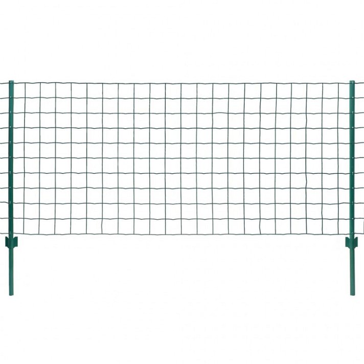 Euro clôture en acier de couleur verte de 2000x150 cm et maille de 76x63 mm VidaXL