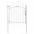 Puerta para jardín fabricada en acero con revestimiento en polvo color blanco de 1x2 m Vida XL