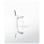 Robinet mitigeur pour lavabo ComfortZone 110 de couleur blanc et chromé Hansgrohe