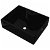 Lavabo de sobre encimera rectangular negro 48x37x13 cm VidaXL