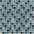 Mosaico de vidro azul e cinzento Lyra Dekostock