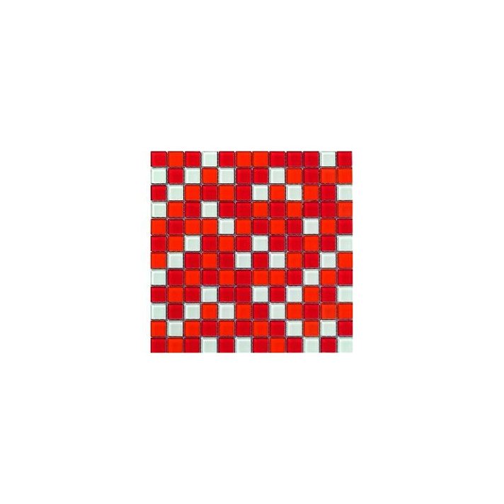 Maglia a mosaico rossa Crystal Dekostock