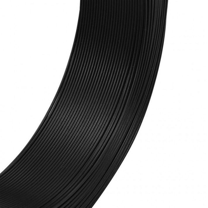 Rollo de alambre con PVC de 2 mm y 250 metros para atar vallas de acero color gris antracita Vida XL