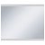 Specchio per bagno con sensore e linee LED 60x50 cm argento Vida XL