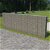 Mur de gabions avec platelage en acier galvanisé 600x30x200cm VidaXL