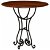 Tavolo in legno massiccio di acacia con finitura sheesham Vida XL