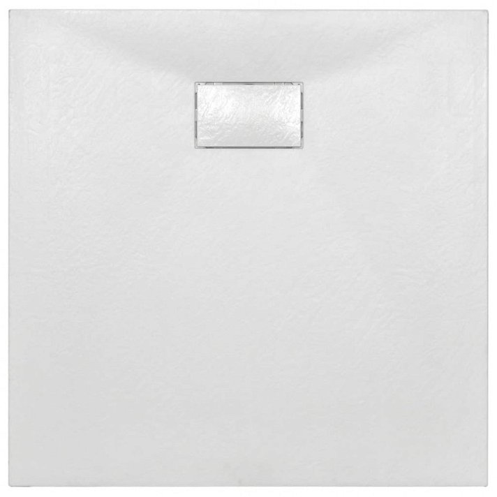 Plato de ducha de SMC 90 cm blanco Vida XL