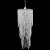 Élégante lampe suspendue avec cristaux en plastique, 70 cm de haut Vida XL