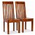 Set di sedie di legno di acacia marrone Vida XL