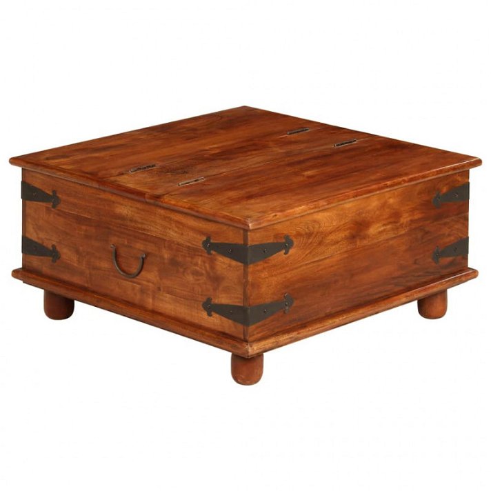 Tavolo multifunzione di legno di acacia con finitura sheesham Vida XL