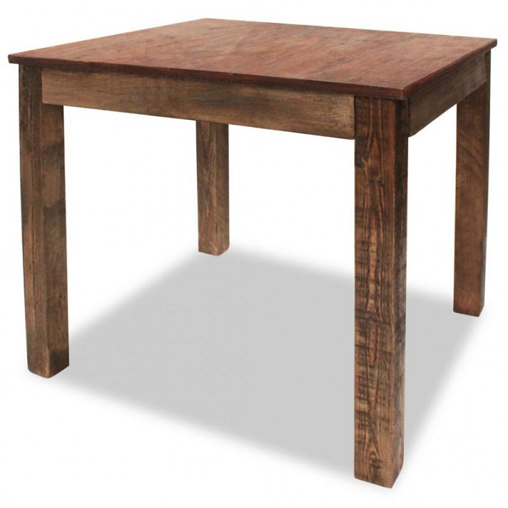 Mesa de sala de jantar de madeira maciça reciclada Vida XL