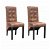 Set di sedie per sala da pranzo di colore marrone Vida XL