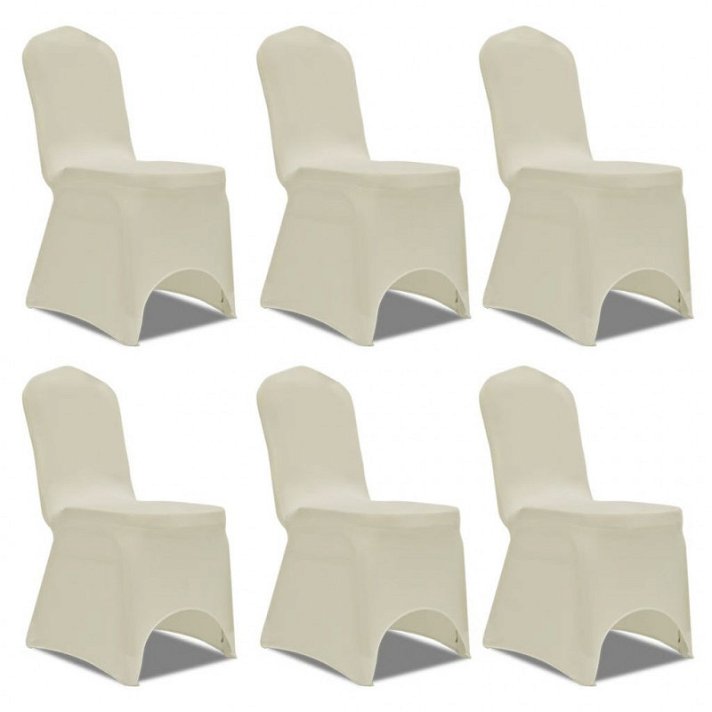 Fundas elásticas de silla Crema Vida XL