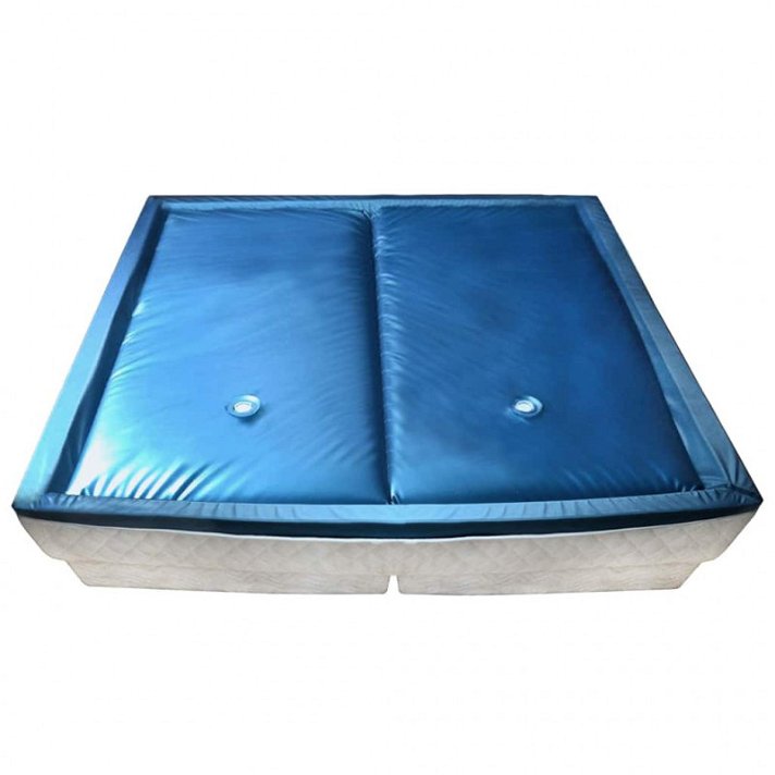 Colchón de cama de agua con forro y divisor de 200 x 200 cm con lateral duro F3 Vida XL