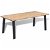 Tavolo rettangolare di legno di acacia spazzolato Vida XL