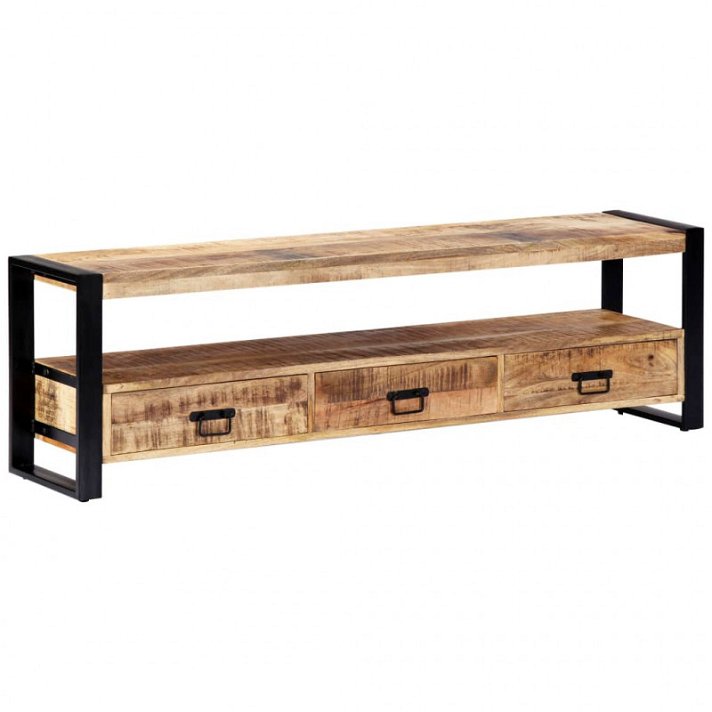 Mueble para TV 150x30x45cm madera maciza de mango Vida XL