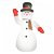 Muñeco de nieve de Navidad inflable gigante con LED Vida XL