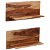 Pack de duas estantes de parede para interiores fabricados em madeira sheesham 59 cm Vida XL