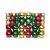 Bolas de navidad 100 piezas hechas en plástico con acabado en varios colores Vida XL
