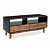 Mueble de tv 100x45cm de madera de acacia y MDF con acabado en marrón y negro Vida XL