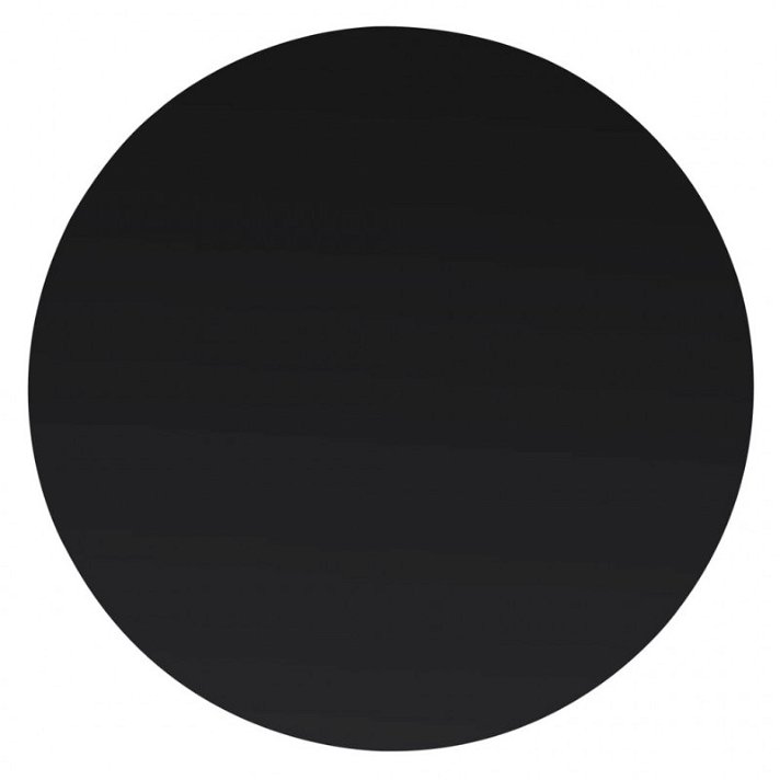 Tablero de mesa de cristal templado redondo de 300 mm de diámetro en color negro Vida XL