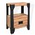 Tavolino di 40cm di legno di acacia e acciaio Vida XL