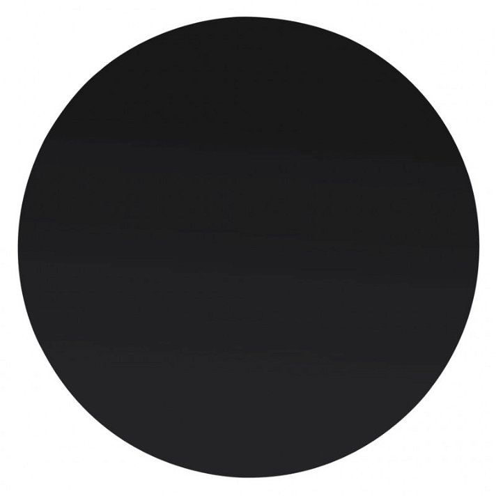 Tampo de mesa de vidro temperado redondo de 500 mm de diâmetro de cor preta Vida XL