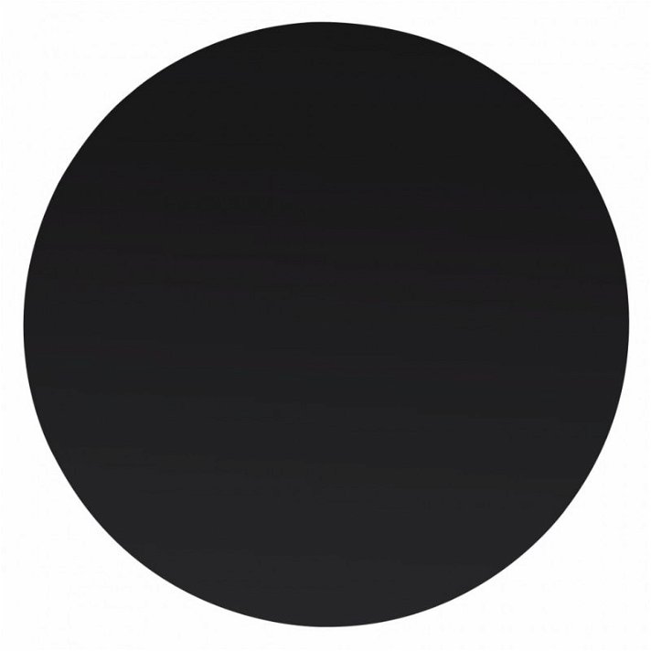 Tablero de mesa de cristal templado redondo de 800 mm de diámetro en color negro Vida XL