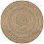 Alfombra redonda de yute trenzado natural de 120 y 150 cm de diámetro hecha a mano Vida XL
