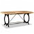 Mesa de sala de jantar de madeira maciça de mangueira áspera 180 cm Vida XL