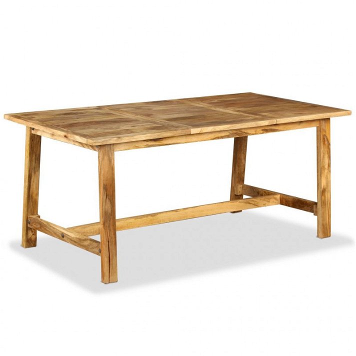 Mesa de salón comedor de madera maciza de mango 180cm Vida XL