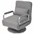 Silla reclinable giratoria y sofá cama de tela gris claro VidaXL