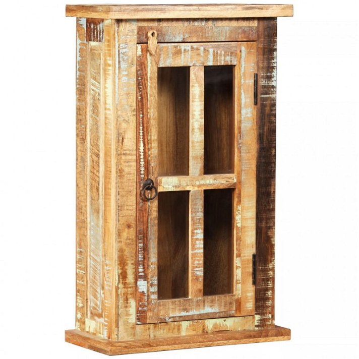 Armário de parede de madeira maciça reciclada Vida XL