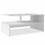 Table d'appoint moderne blanche Vida XL