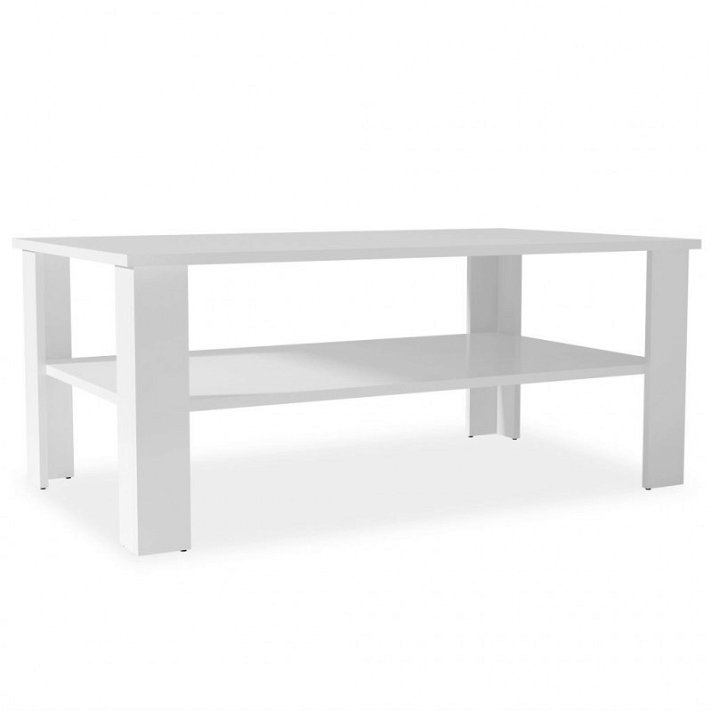 Tavolino moderno in truciolato bianco Vida XL