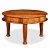 Mesa de centro de madera sheesham redonda Vida XL