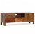 Mueble para TV estilo vintage elaborado con madera maciza en acabado natural VidaXL