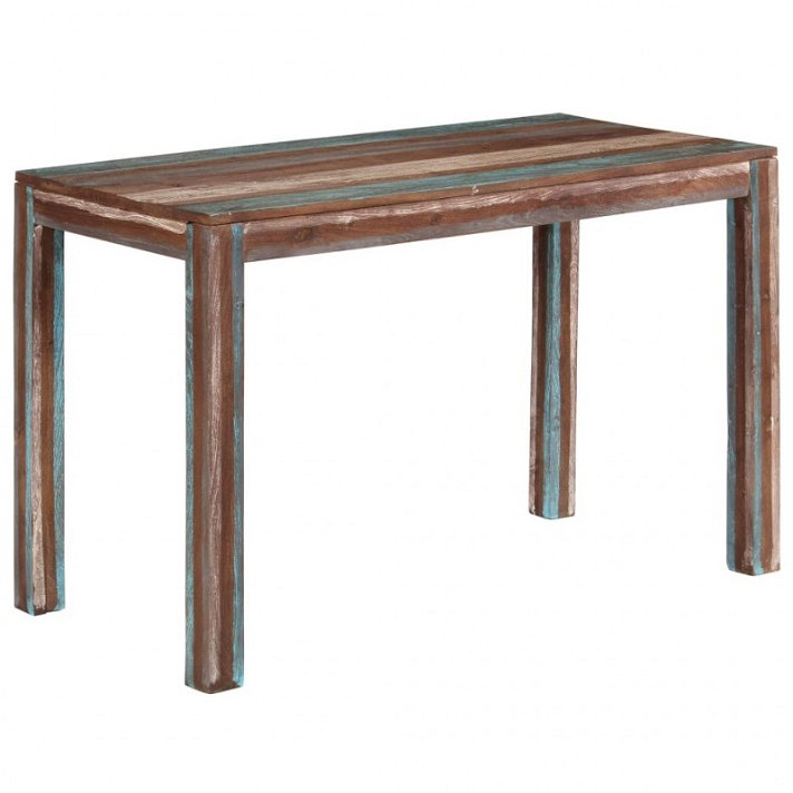 Mesa de comedor vintage de madera maciza Vida XL