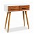 Table console fabriquée en bois d'acacia massif de 70 cm de couleur blanche VidaXL