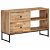 Mueble para TV fabricado a mano de madera de teca reciclada y metal 90 cm Vida XL