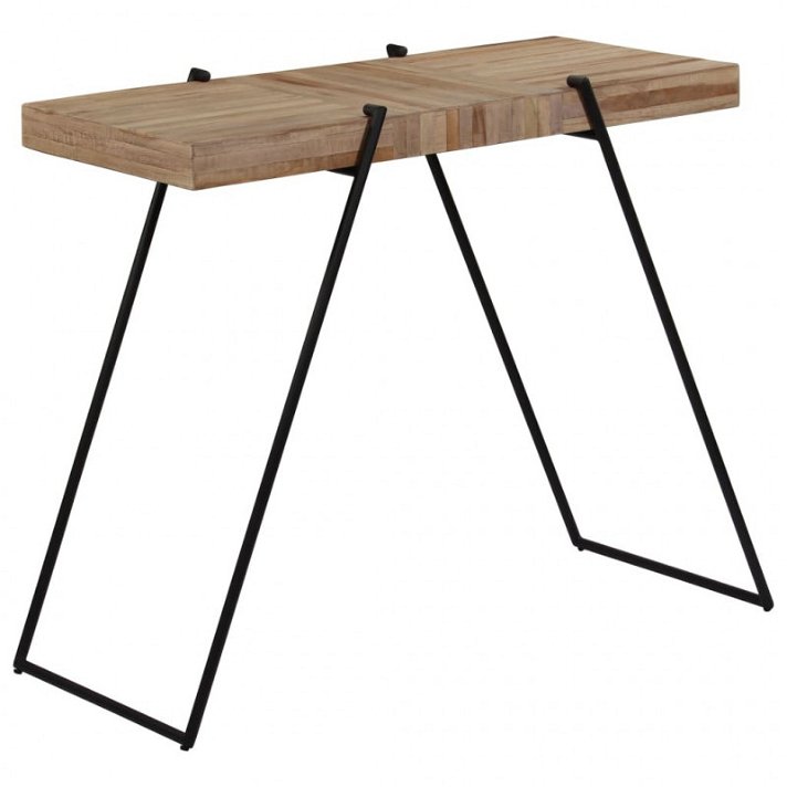 Mesa de bar de madera maciza de teca reciclada Vida XL