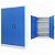 Armário de metal para escritório 90x140 cm azul e cinzento Vida XL