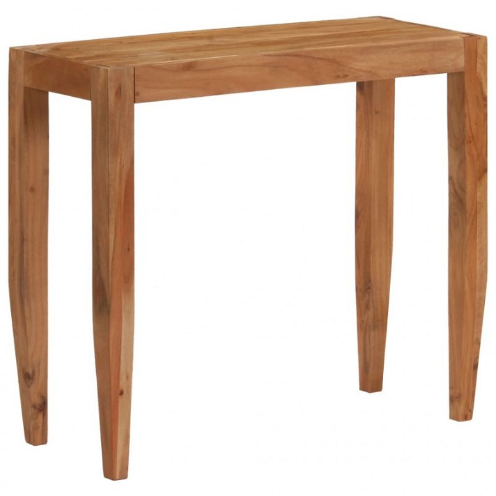 Mesa consola hecha con madera de acacia maciza de 101 cm con acabado color marrón Vida XL