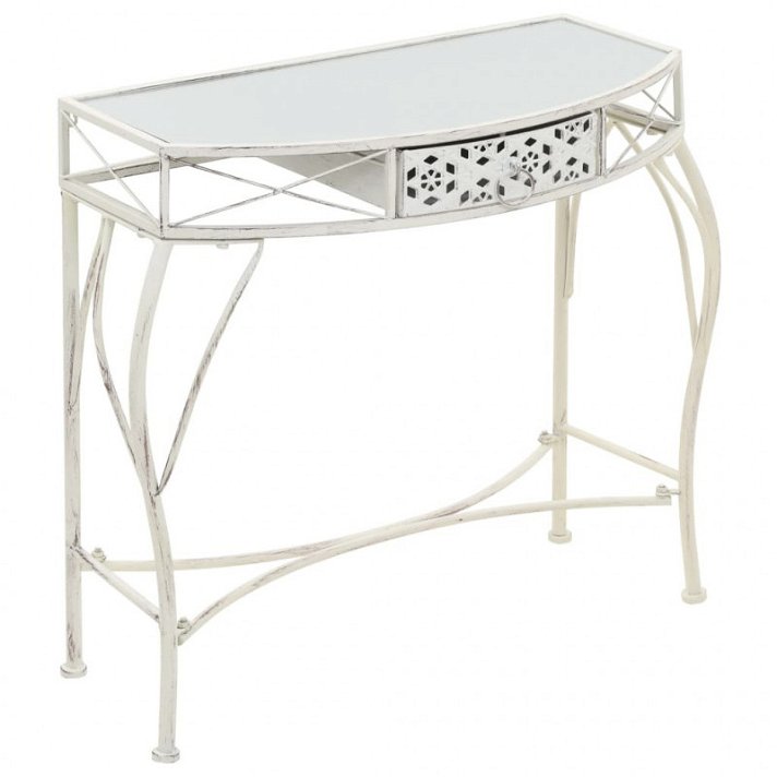Tavolino bianco in stile francese Vida XL