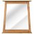 Espejo de con marco de madera de pino reciclada 70x79 cm marrón VidaXL