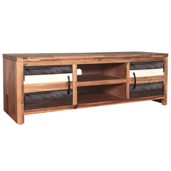 vidaXL Mueble para TV de madera maciza de acacia 120x35x40 cm