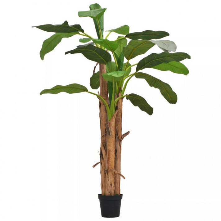 Bananeira artificial com plantador 250cm verde Vida XL