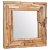 Espejo decorativo cuadrado de teca 60x60 cm marrón VidaXL
