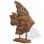 Escultura en forma de pez hecha a mano con madera maciza de teca 40x57x12cm Vida XL