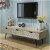 Mueble para TV o televisión con tres cajones color gris de 120 cm de ancho Vida XL